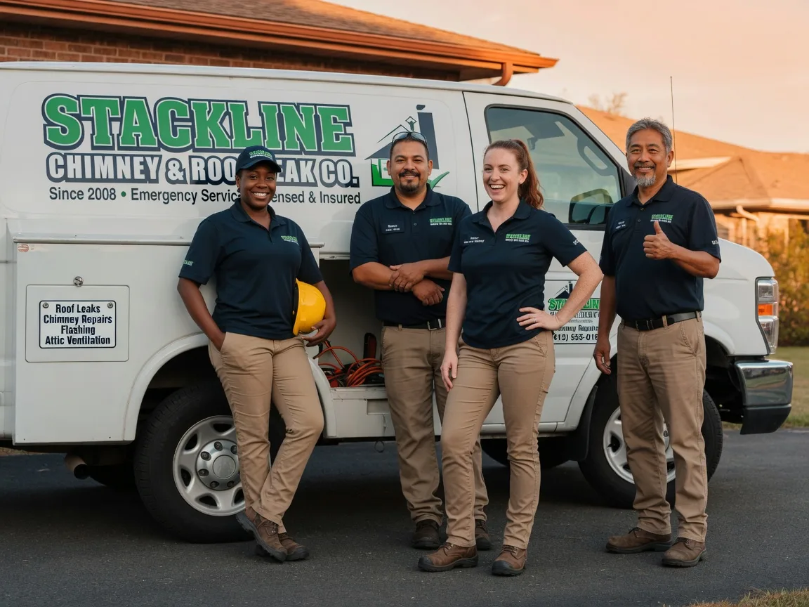 Chimney flashing repair company in Davenport, CA